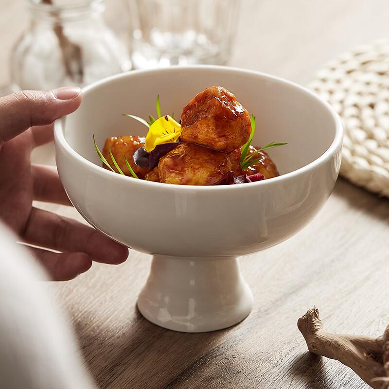 VAKADA Ceramic Footed Salad Bowl