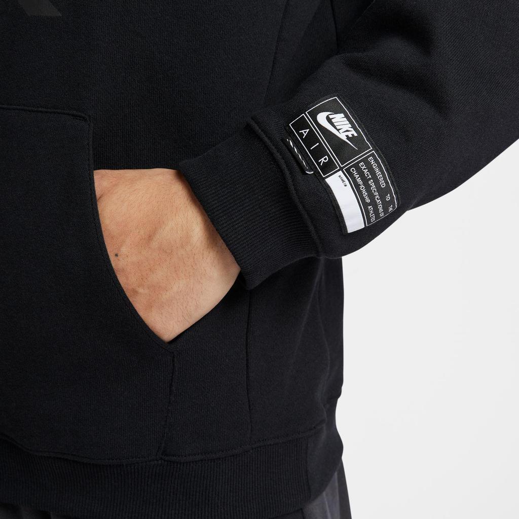 Nike Color Block Hooded Pullover College Style Long Sleeve Sweatshirt Men Sweatshirt Black HJ0274-010