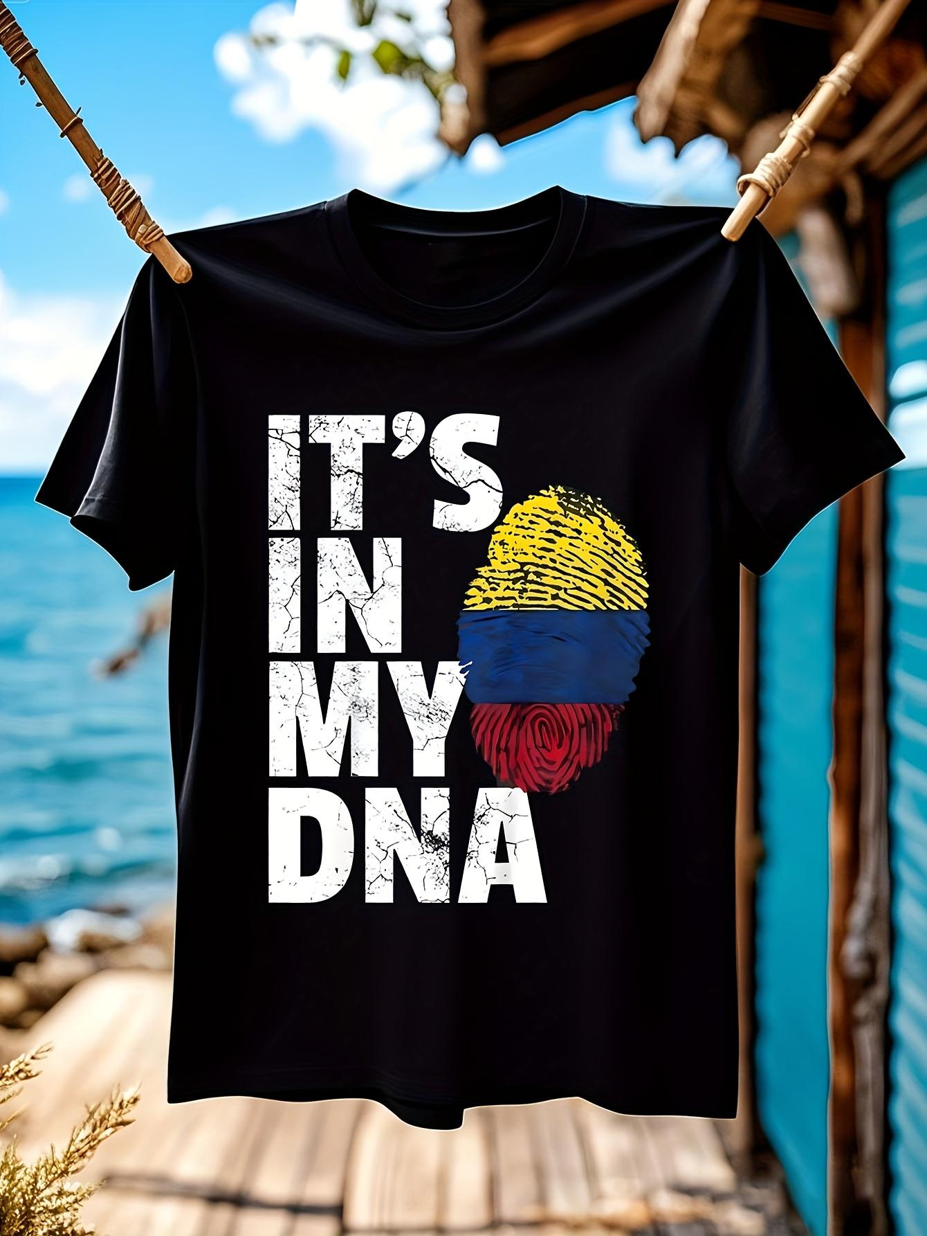 Colombian Flag Pride DNA Graphic Tshirt Graphic Tshirt - ... XXXXL