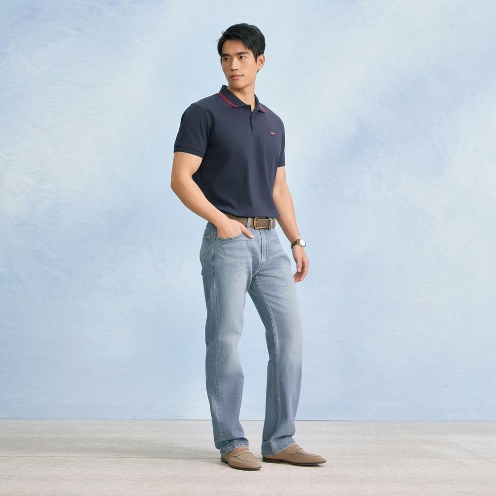 Levis Standard Classico Moda Versatile Leggero Traspirante Polo Unisex top 006X0-0002
