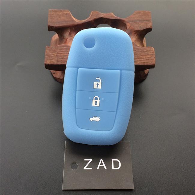 ZAD Silicone Rubber Car Key Case Cover Skin Shell Set Holder For HOLDEN VE COMMODORE Calais SS SV6 GTS 3 Buttons Key
