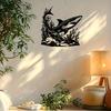 Metal Wall Art Great White Shark Ocean Plants Black Swimming Pose Gift Easter Black Friday Housewarming Bedroom Decor