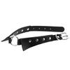 O-ring PU Leather Choker, Shirt Collar Style Punk Statement Clavicle Neck Chain