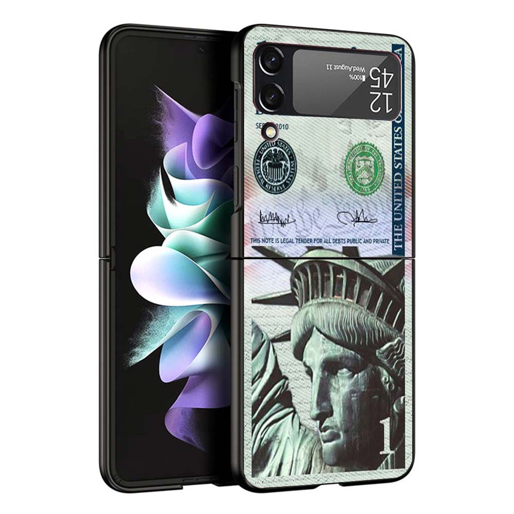 

Banknote Dollar Cash Money Cases For Samsung Galaxy Z Flip 4 5 6 7 3 Z Flip7 Flip6 Flip4 Flip5 Flip3 5G Hard Shockproof Fundas C Samsung Z Flip 7
