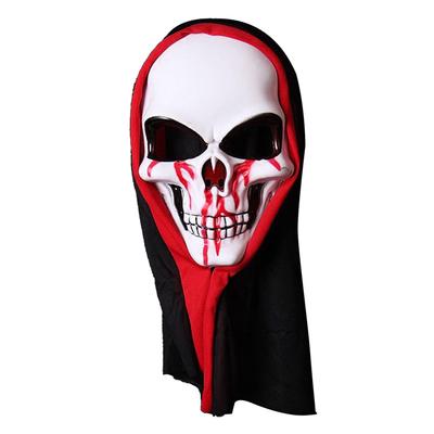 Maska lebky Kostra Strašidelný duch Smrt Vysoce elastická Prodyšná Unisex Halloweenské rekvizity pro hraní rolí