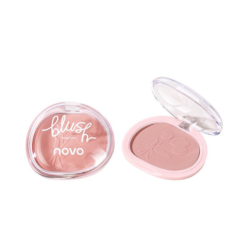 NOVO Matte Natural Nude Blush Palette - Tender Girl's Favorite for Contouring Without Fallout