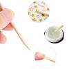100Pcs Wooden Cuticle Pusher Remover Nail Art Design Orange Wood Sticks Tools