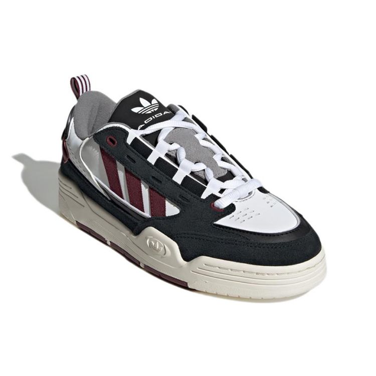 Adidas Oryginalne Adi2000 Skórzane Antypoślizgowe Trwałe Lekkie Niskie Buty Skate Unisex Sneakers Czarne Białe Czerwone GY4121