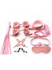 Erotic  Set Sexy Leather Plush Sex Toys Bondage Kit Handcuffs Feather Blindfold Flirt Exotic Accessories Couples Adult Games