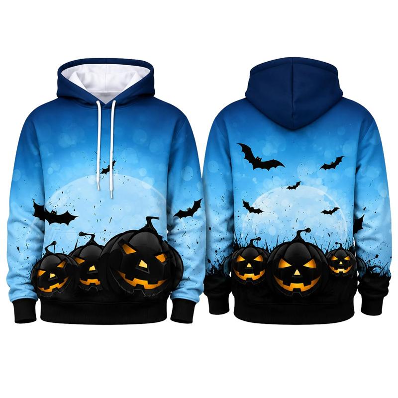 Halloween Skeleton Bone 3D Print Hoodie Unisex Pullover Sweatshirt Horror Cosplay Party Casual Streetwear Costume Tops