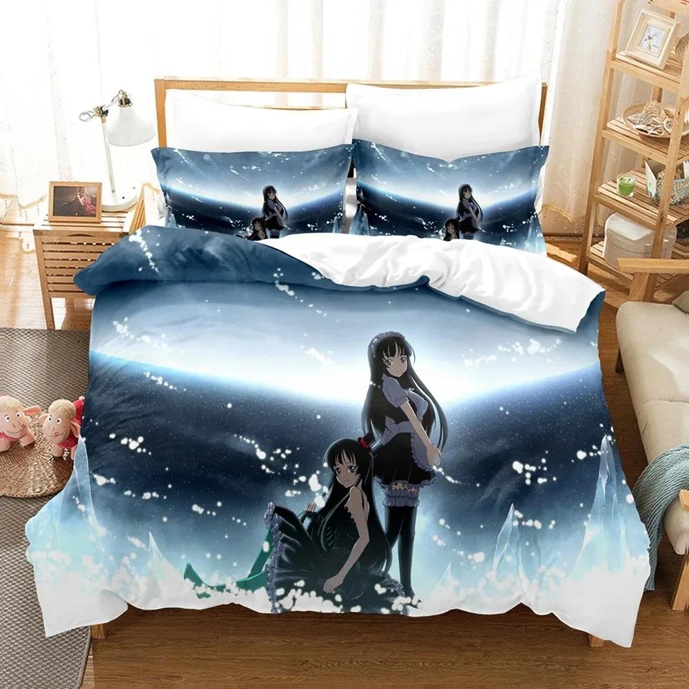 3D En flicka med en mjuk röst Sängkläder Påslakanset med örngott Twin Full Queen King Sängkläder Sänglinne Hemtextil