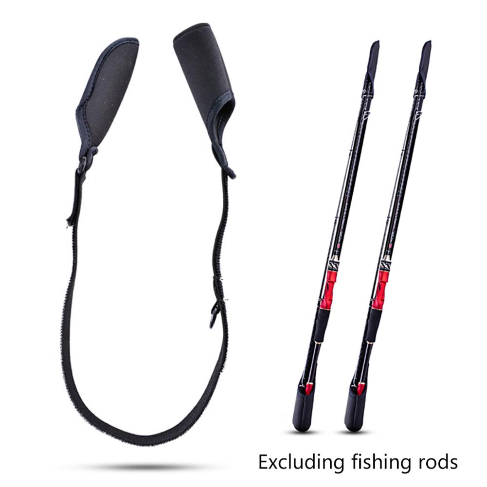 Wear-resistant Fishing Rod Tie Shockproof Fishing Rod Strapping Wrap Breathable Splash-resistant Adjustable Outdoor Fish Tool