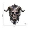 Gothic Horned God Skull Door Knocker Heavy Metal Wall Decor 13.5cm
