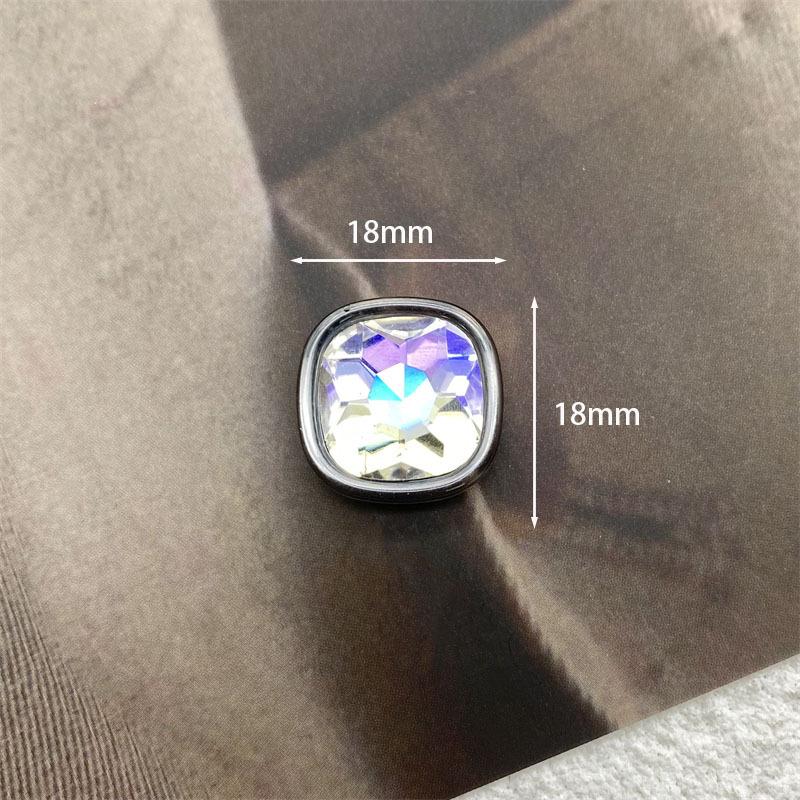 Colorful Mermaid Ji Transparent Diamond Jewelry Simple Flat Bottom Love Bow Hair Accessories Clothing Diy Accessories