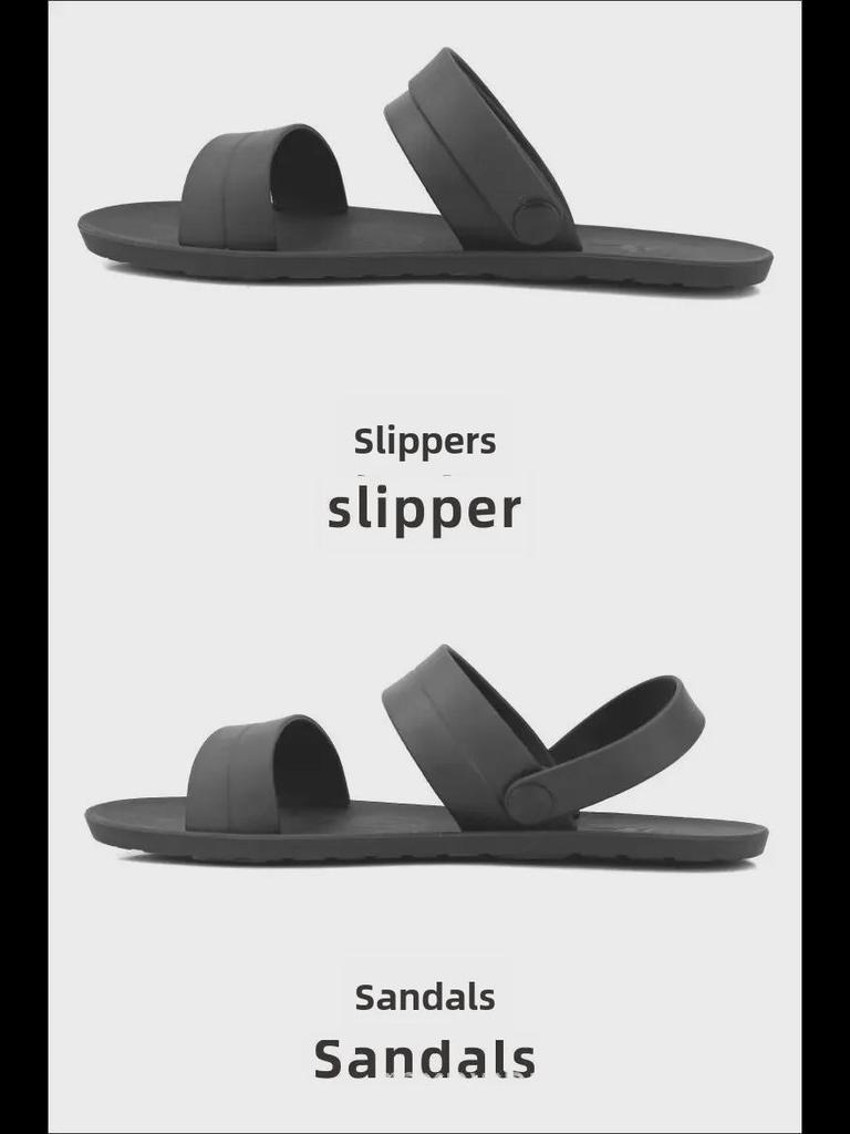 Vietnamese Rubber Sandals: Versatile Men's Casual Slip-Ons with Thai Tire Soles, Perfect for Trendy Business or Youthful Style.