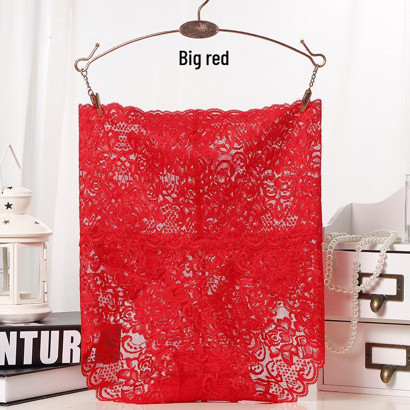 Plus Size Sexy Lace High-Waisted Women's Breathable Panties