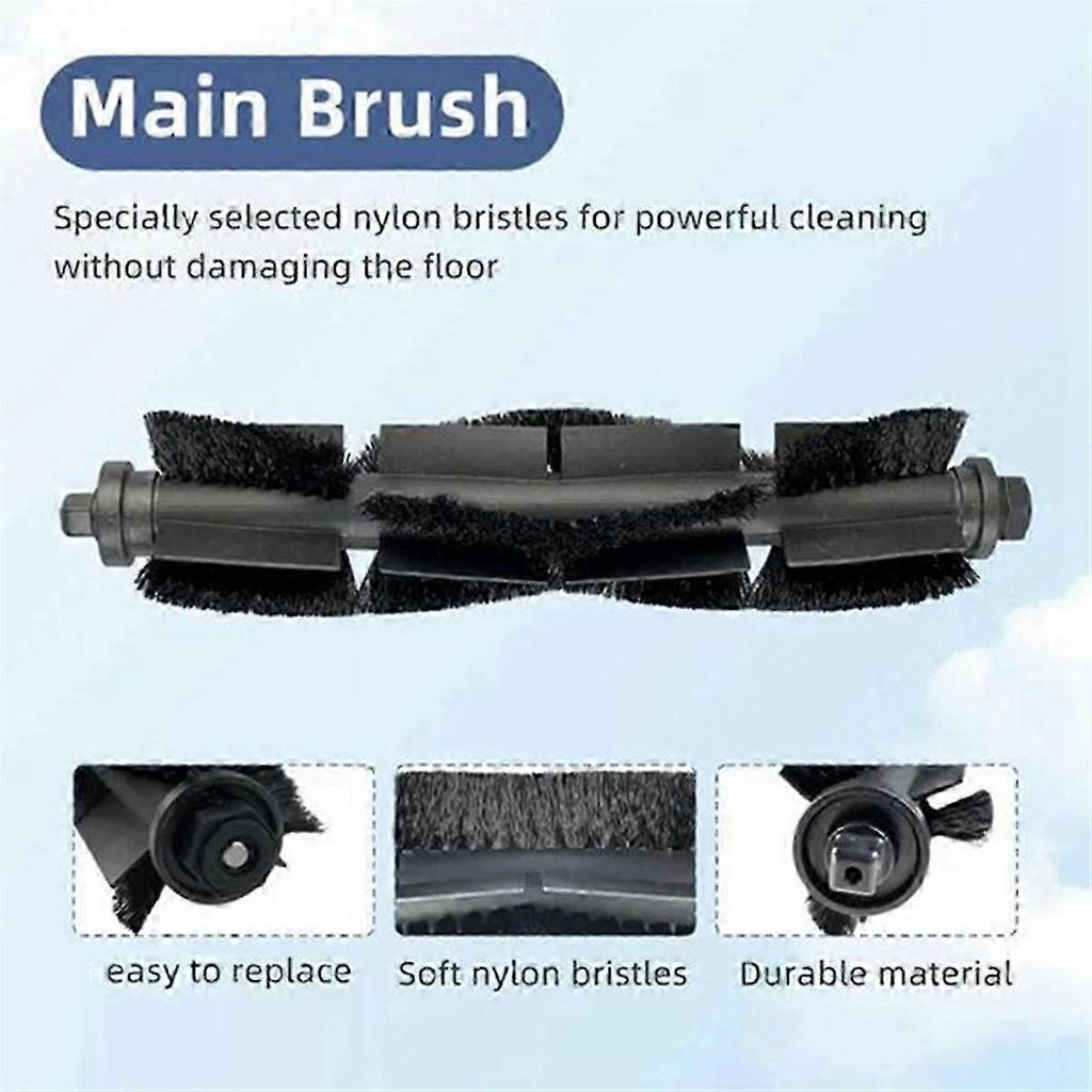19 PCS for X-Plorer Serie 75 S+ RG8597W Robot Vacuum Cleaner Parts Main Brush Hepa Filter Mop Pad Less