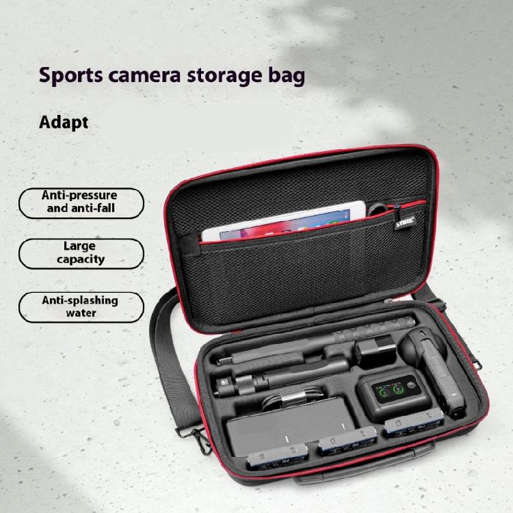 Organized Camera Carrying Case Bag for 360 X5 X4 Featuring Shock Absorbing Structure and Quickly Access Pocket