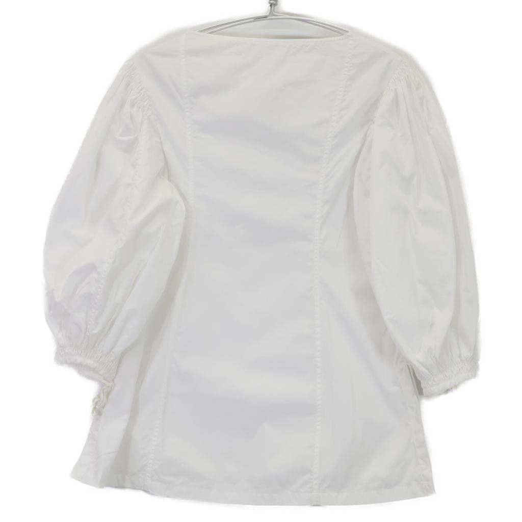 JIL SANDER JSPQ560305 White puff sleeve blouse tops 34 whiteUsed