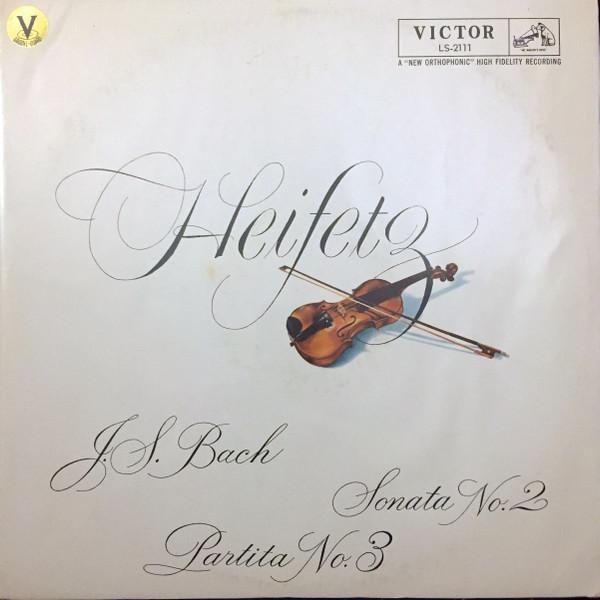 

LP Record JASCHA HEIFETZ J. S. Bach Sonata No. 2 Partita LS2111 VICTOR RED SEA Japan Classical Used