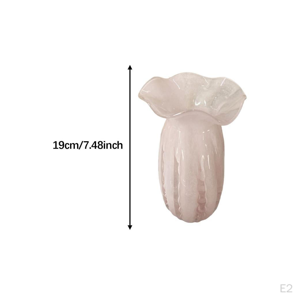 Glass Modern Vase Flowers Display Holder Dried Flower Arrangement Home Decor Minimalist for Hallway