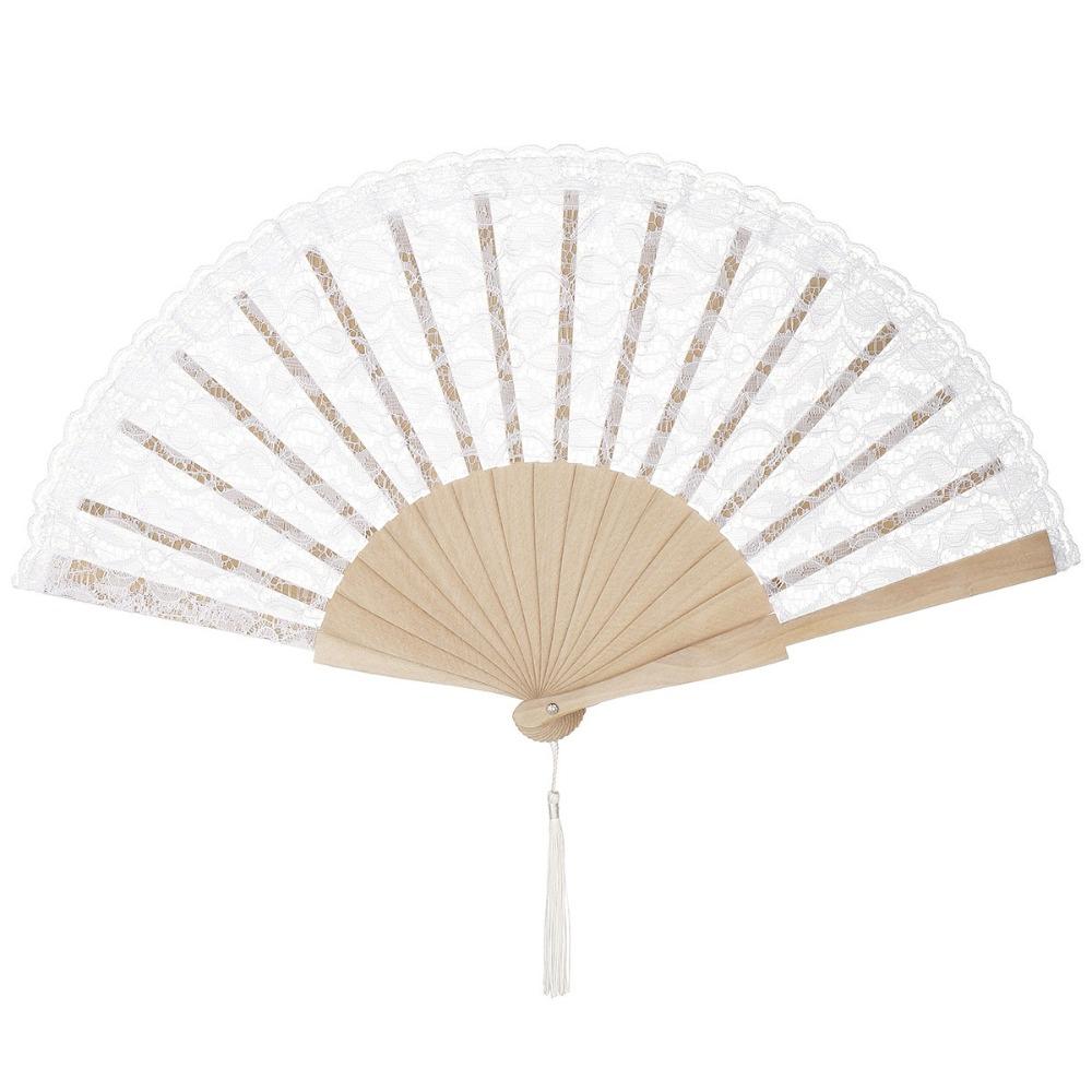 Handheld Lace Trim Folding Fan Vintage Antiquity Folding Fans Elegant Classic Fan Photography