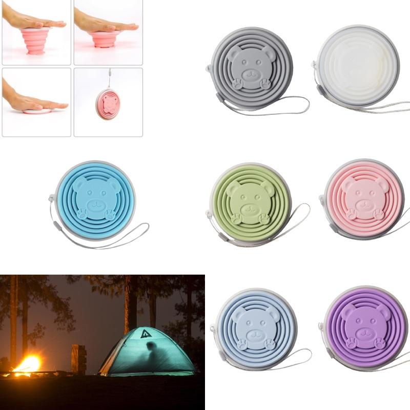 Portable Outdoor Travel Collapsible Silicone Cup Candy Colors