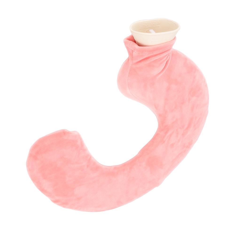 Reusable U Shape Hot Water Bag Rubber Super Soft Cervical Care Bag Single Removable Cover Neck Warmer Home Use