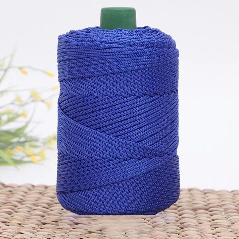 Summer Crochet Yarn Ice Rope 3mm Thread for Hand Knitting Bag Sun Hats Shoes Woven DIY Hook Cushion Silk Medium Thick about 200m