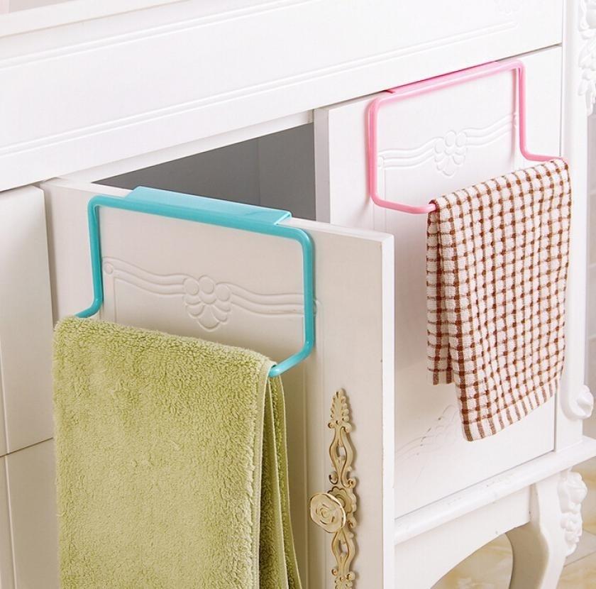 Towel Rack Bar Hanging Holder Rail Organizer Bathroom Kitchen Cabinet Cupboard Hanger Shelf