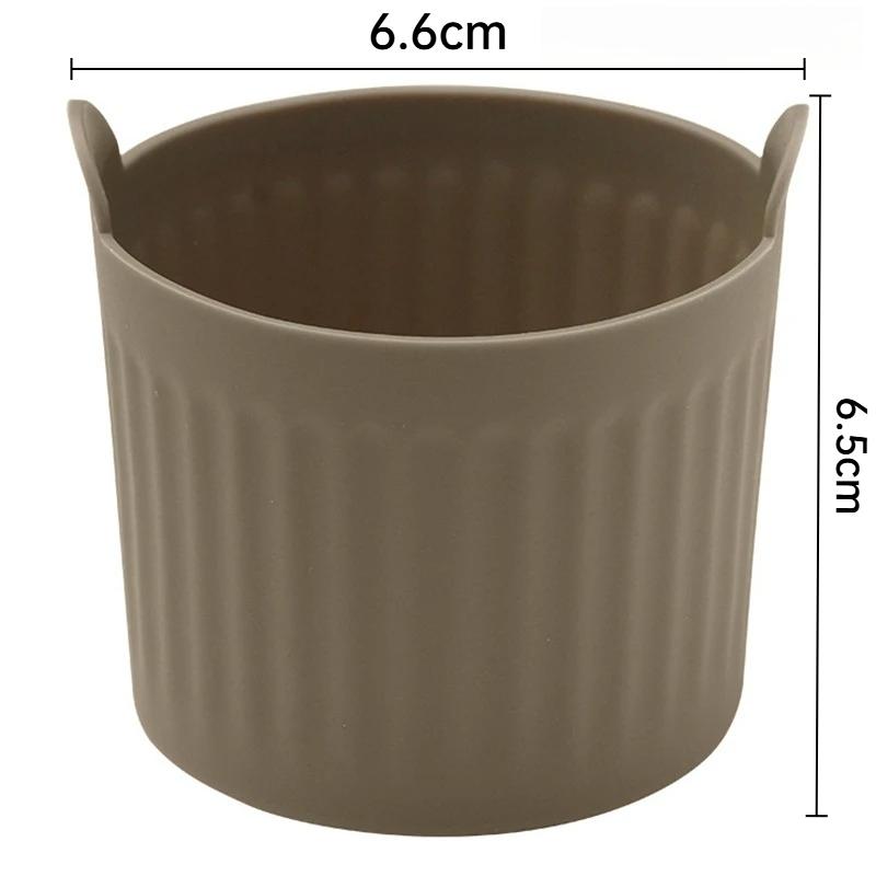 4/6Pcs Air Fryer Egg Poacher Cups Silicone Egg Cooker Mold Custard Tart Desserts Cake Baking Tools Muffin Cases Kitchen Supplies