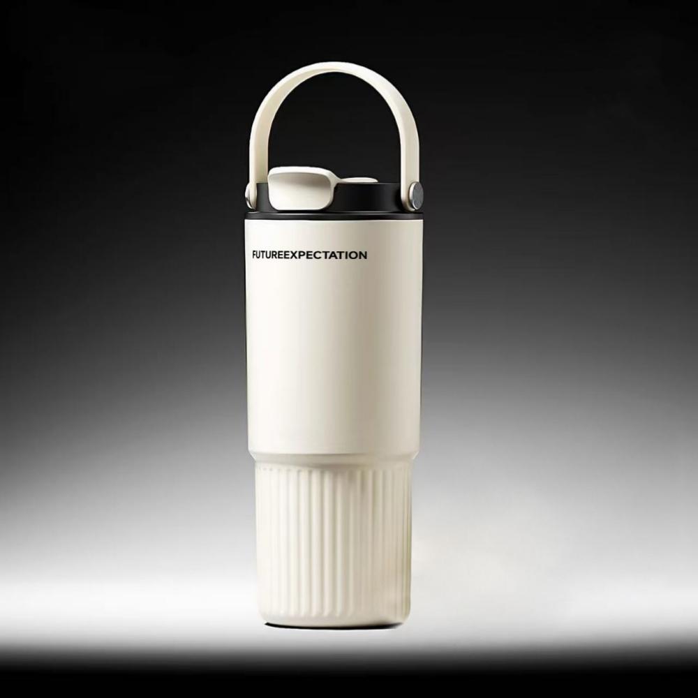 Leakproof Double Insulated Stainless Steel Tumbler with Handle BPA-Free Water Bottle for Outdoor Travel