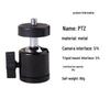 Metal Mini Ball Head Tripod Adapter for Cameras, 1/4 to 3/8, 360° Rotating Photography Accessory