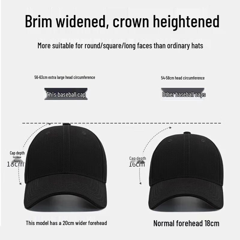 Warrior Unisex Large Head Breathable Baseball Cap