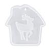 Christmas Silicone Resin Molds for Making Deer Santa Snowman Ornaments DIY Crafts Epoxy Casting Glue Mold Cake Decorating Supplies