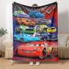 Cars Movie Characters Poster Flannel Blanket Super Soft Warm Cozy Blanket For Sofa Bed Office Travel Allseason Home Decor Gift