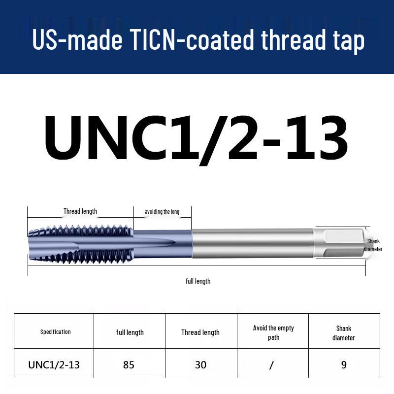 Jun Ding Ying TICN Spiral Point Tap UNC1/2-13