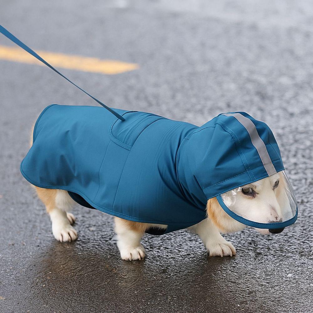 Reflective Pet Waterproof Jacket Waterproof Puppy Rain Jumpsuit Dog Raincoat  Outdoor Activities