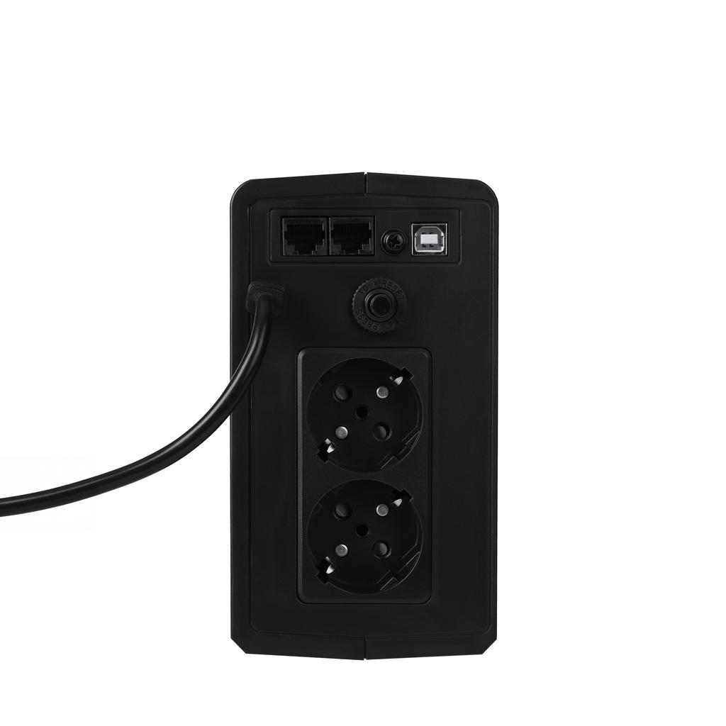 Zasilacz Awaryjny Ups Biurowy 600Va 360W Lcd 2X Schuko Line-Interactive