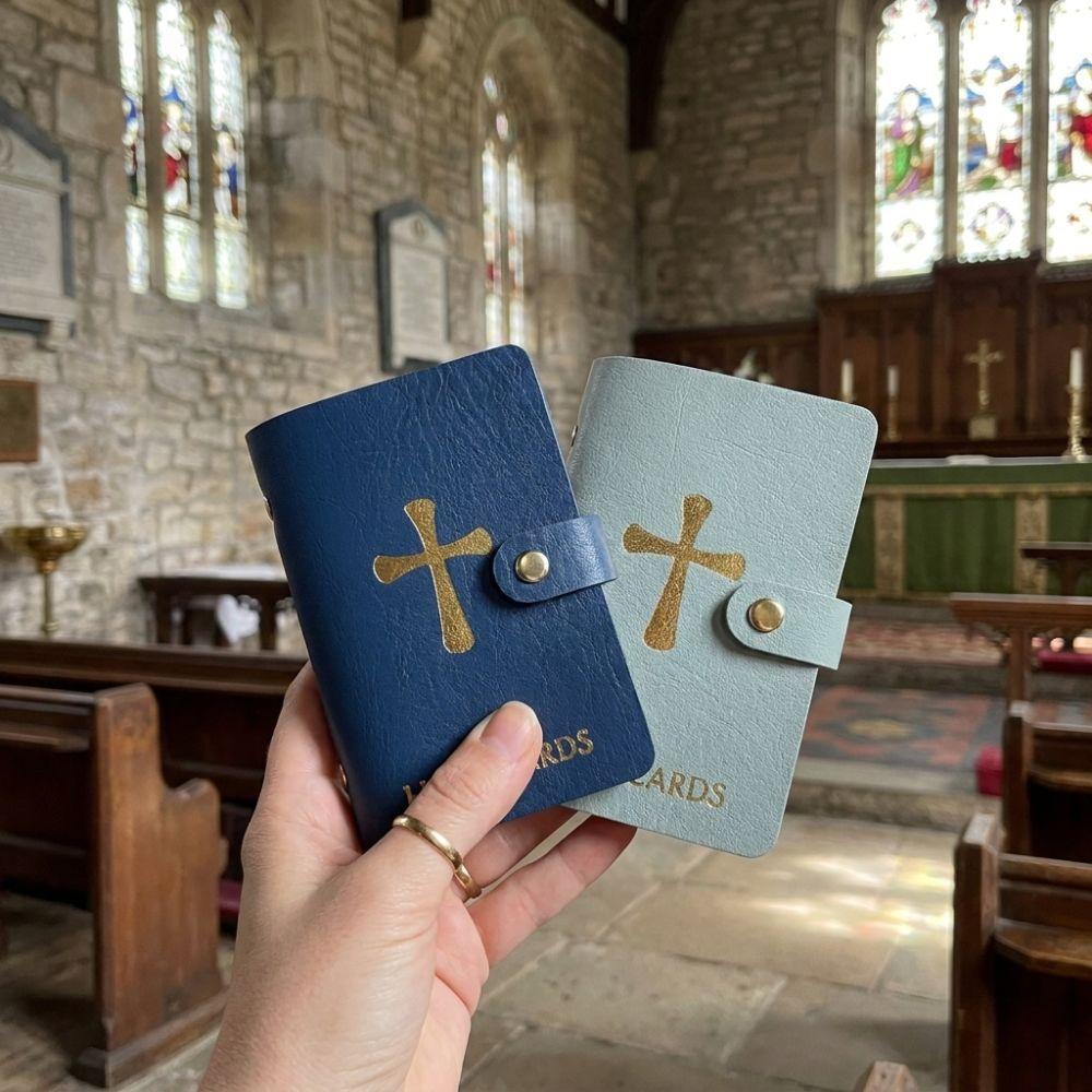 40 Slots Holy Card Booklet Compact Card Collection Case Prayer Card Organizer  Christian Gift