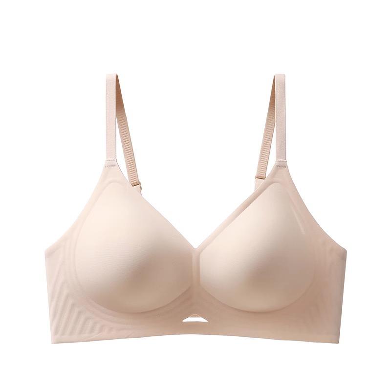 Traceless underwear, women's small breasts gather, soft support, nude feeling, pull to prevent sagging, close secondary breasts, no steel ring
