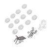 12Pcs Guitar Tuning Pegs Buttons Plastic Machine Head Tuner Knobs for Folk Classical GuitarsSmall Squares