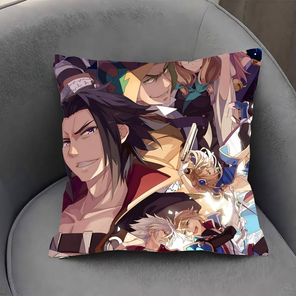 Anime Game B-BLAZBLUE Pillow Case Fashion Square Pillowcase Bedroom Sofa Room Ins Decoration Leisure