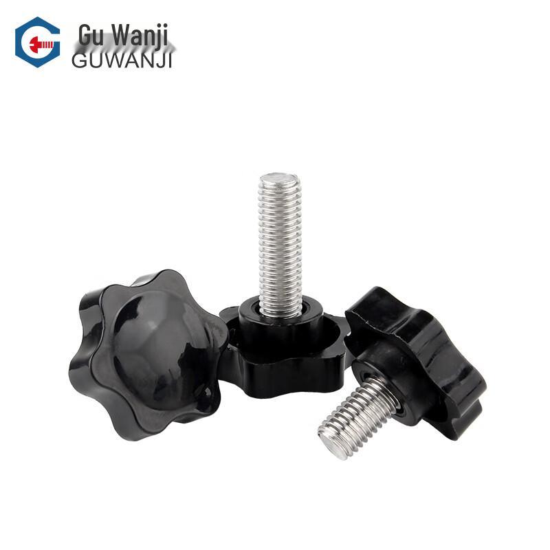 GUWANJI 304 Stainless Steel Six-Lobe Knurled Knob Screw