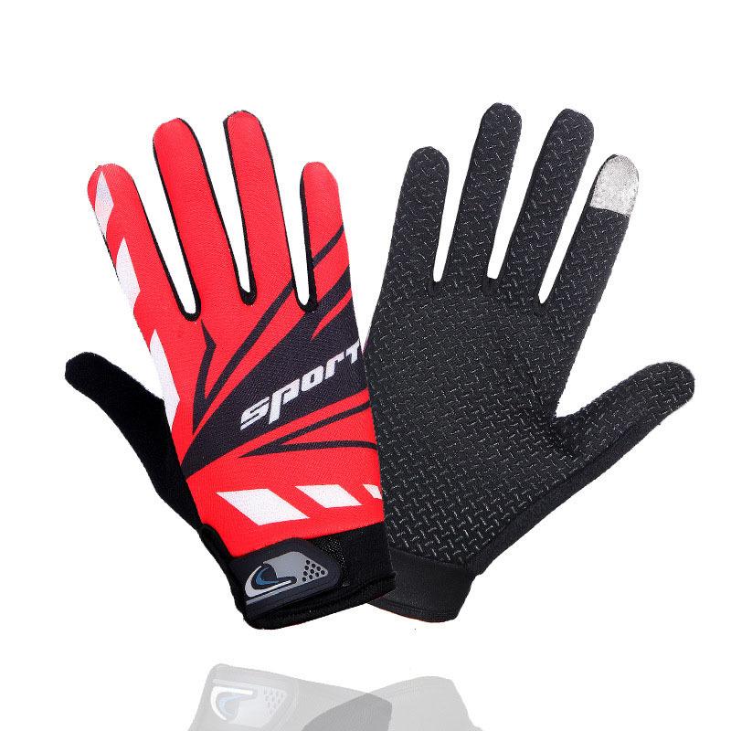 Cycling Gloves Men and Women's Spring Outdoor Sports Frisbee Cycling Breathable Sun Protection Non-slip Long Finger Touch Screen Thin Gloves