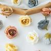 40/80pcs Artificial Flowers Roses Heads Diy Gift Candy Box Home Festival Party Outdoor Garden Wall Decor Wedding Bridal Bouquets