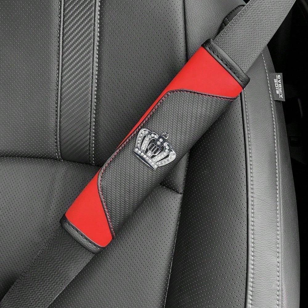Cross-Border E-Commerce Car Carbon Fiber Leather Car Shoulder Cover Crown Shoulder Cover