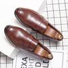 Men's Dress Shoes Trend Casual Business Leather Shoes Men Slip On Leather Loafers Male Formal Social Wedding Leather Shoes Men