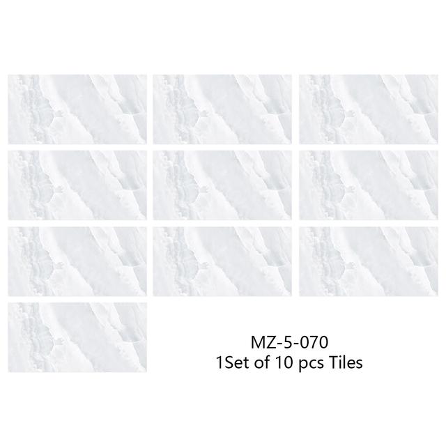 

10 шт., белые и голубо-синие мраморные кирпичные узоры, плитка, стикер на стену, кухня, ванная комната, водонепроницаемые самоклеящиеся художественные наклейки на стены 15cmX30cmX10pcs