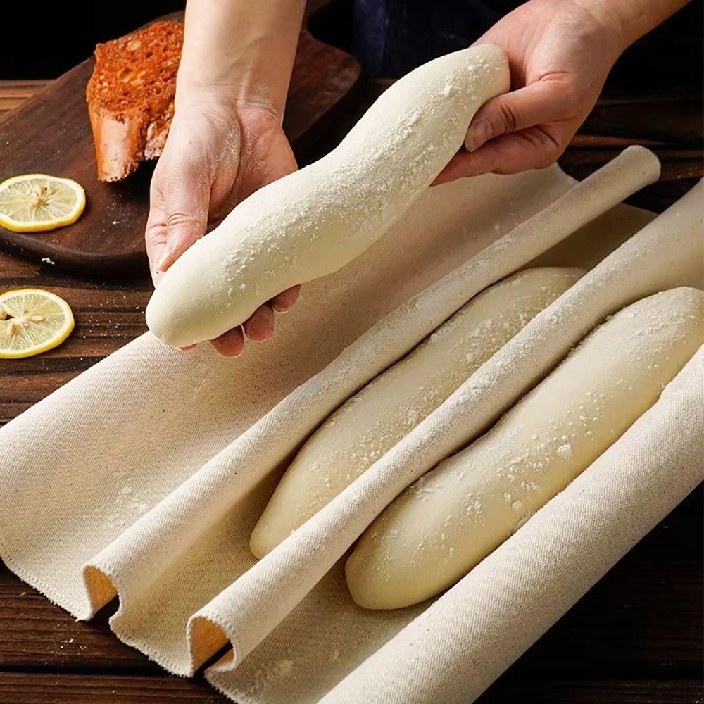 1Pcs Dough Bakers Pans Linen Fermented Cloth Couche Pastry Kitchen Tool  French Bread